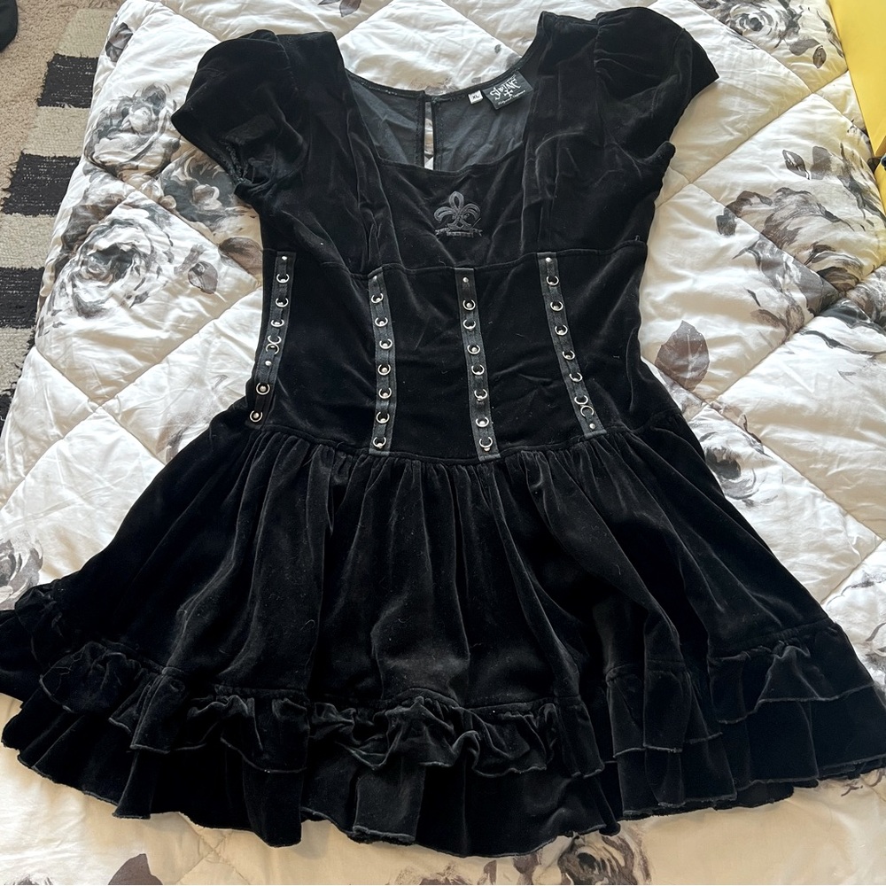 black velvet shrine of hollywood dress